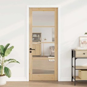 Belső Ajtó Üveggel ORKDAL Barna 83 x 211 cm