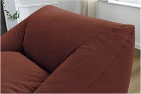 Narancssárga kordbársony babzsákfotel Lilibet – Bobochic Paris