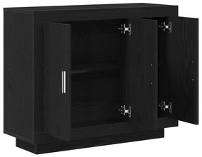 Fekete Tölgy oldalszekrény 92x35x75 cm Mérnök Fa
