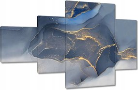 Vászonkép 130x80 Kék márvány