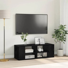 Fali TV szekrény Musta tammi 102 x 35 x 35 cm Faanyag