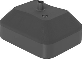 Outsunny Napernyő Talapzat Állvány, 20L Víz vagy 24kg Homokkal Terhelt Kert, Terasz, Fekete | Aosom