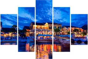 Egy kép Hoi An éjszakai városáról, Vietnam (150x105 cm)