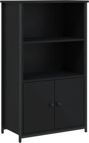 vidaXL fekete szerelt fa magasszekrény 62 x 32 x 103,5 cm
