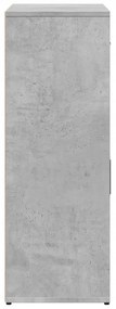 betonszürke szerelt fa tálalószekrény 60 x 30 x 84 cm