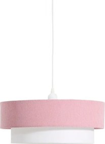 Fehér-világos rózsaszín gyerek lámpa textil búrával Bianella – Kave Home