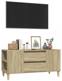 sonoma tölgy színű szerelt fa fali TV-szekrény 102x44,5x50 cm