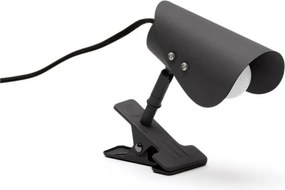 Fekete fém asztali lámpa csiptetővel (magasság 16 cm) Jula – Kave Home