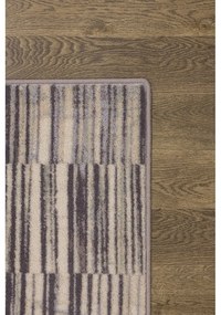 Szürke gyapjú szőnyeg 133x180 cm Grids – Agnella