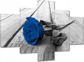 Vászonkép 100x70 Kék rózsa a hídon