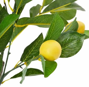 zöld mesterséges citromfa 234 levéllel 90 cm