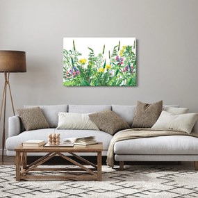 Kép - Festett réti virágok (90x60 cm)