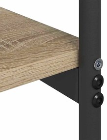 Konzolasztal polcokkal sonoma tölgy 101 x 35 x 80.5 cm Faanyag