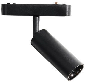 Modern fekete spotlámpa 1 fázisú sínrendszerhez 4,5W 3000K - Mágneses Samson