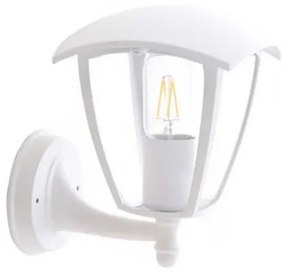LED lámpatest , E27-es foglalat , oldalfali , kültéri , matt fehér , IP44 , 9302