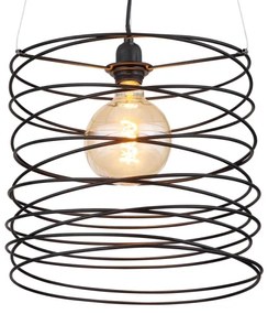 Globo 15640H - TILLY kábelen függesztett függőlámpa 1xE27/60W/230V fekete