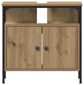 2 Darabos Fürdőszobai Bútor Szett Mesteri Tölgy Engineered Wood