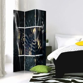 Gario Paraván Absztrakt víz körök Méret: 145 x 170 cm, Kivitelezés: Forgó paraván 360°