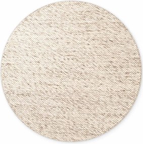 Bézs-natúr színű kézi szövésű gyapjú kerek szőnyeg ø 160 cm Lyon Beans – Elle Decoration