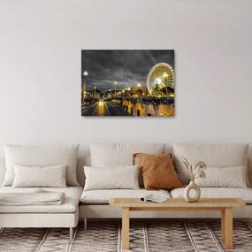 Óriáskerék a szürkületbe képe (70x50 cm)