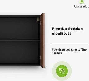 Blumfeldt WoodVista magas szekrény, Soft-Close, alumínium fogantyúk, fenntartható anyagok