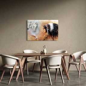 Kép - Indiánok varázslata (90x60 cm)