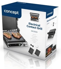 Concept ge3500 - Kontaktgrill mit Temperatursensor 2000W/230V schwarz