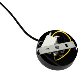 Art Deco lógólámpa fekete füstüveggel - Laura