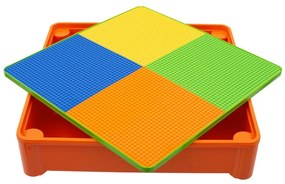 Gyerek szett NEW BABY- asztalka két székkel narancssárga