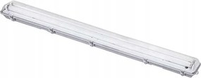 Solight mennyezeti lámpa, porálló, G13, 2 db 120 cm-es Led csőhöz, IP65,