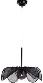 Markslöjd 108660 - Csillár zsinóron STYRKA 1xE27/40W/230V átm. 63 cm fekete