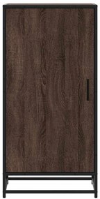 barna tölgy színű szerelt fa cipőtartó 48x38x97,5 cm