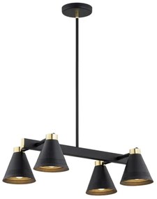 Argon 1774 - Csillár rúdon AVALONE 4xE27/15W/230V arany/fekete