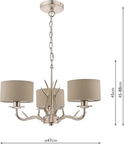 Laura Ashley Mulroy 3713736-Q Csillár 3x25W/E14 IP20