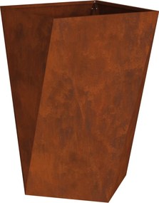 vidaXL Növénytartó Rozsdás 50 x 50 x 75 cm Időjárásálló acél