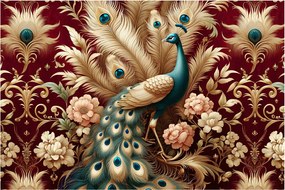 Kép – Elegáns páva (90x60 cm)