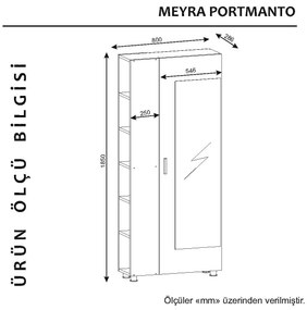 Előszoba bútor Mery (dió). 1071702