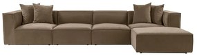 Sarokkanapé Sora (L1-O1-O1-1R-POUFFE ) - Barna