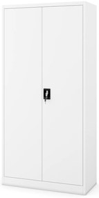 Fehér zárható takarítószekrény DAWID 900 x 1850 x 450 mm