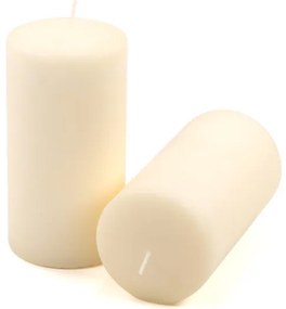 Gyertyakészlet oszlopszerű 15 cm Ø 7,5 cm 2 db krémszínű