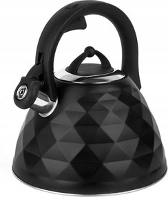 Rozsdamentes vízforraló hagyományos gáz- és indukciós fekete matt 3L