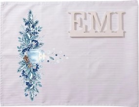 EMI Winter Blueberry damaszt terítő 35x180 cm