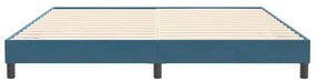sötétkék bársony ágykeret matrac nélkül 200x210 cm