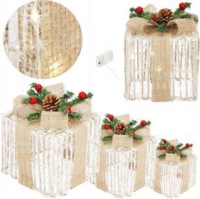 Ajándék Led Szett Világító Doboz Karácsonyi Dekoráció