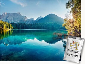 Fotótapéta Flizelina Tájkép Hegyek Erdő Tó Tükröződés 400x280 ragasztó