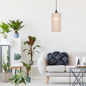 LED Csillár zsinóron NOEL MINI 1xE27/60W/230V bézs