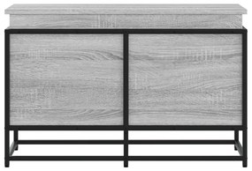 szürke sonoma szerelt fa tárolóláda fedéllel 80x40x51,5 cm