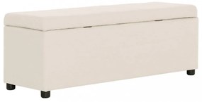 krémszínű poliészter pad tárolórekesszel 116 cm