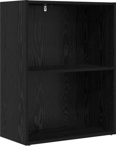 vidaXL Könyvespolc Fekete tölgy 60 x 30 x 76.5 cm Faanyag
