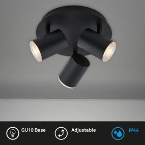 Briloner&nbsp;10476229 - Fürdőszobai spotlámpa 3xGU10/5W/230V IP44 fekete